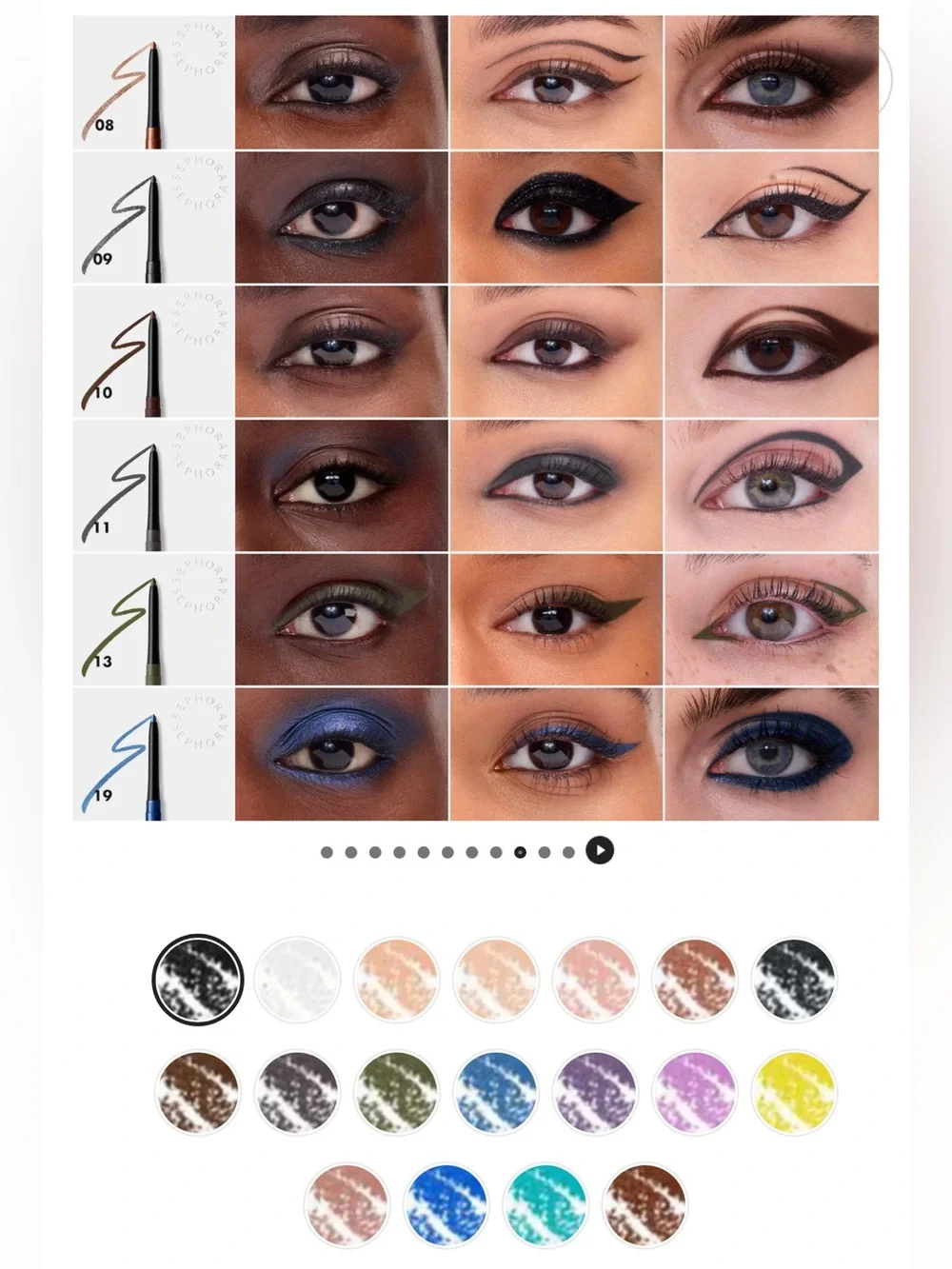 Sephora waterproof eyeliners